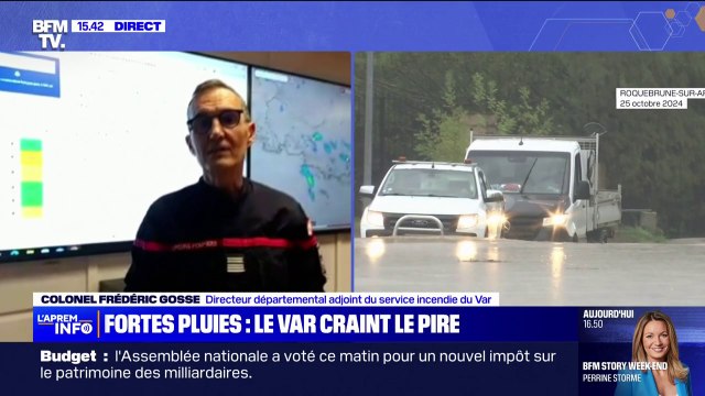 Intempéries: Nous avons eu un phénomène particulièrement violent sur la commune de Vidauban , explique le colonel Frédéric Gosse, directeur département adjoint du service incendie du Var