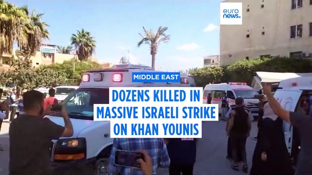 Israeli airstrikes kill at least 38 people in Khan Younis