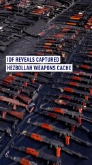 IDF reveals captured Hezbollah weapons cache