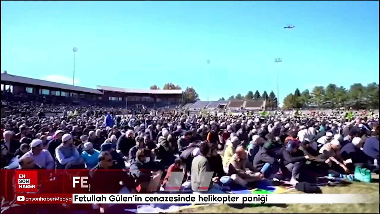 Fetullah Gülen'in cenazesinde helikopter paniği: FETÖ'cüler korkuya kapıldı