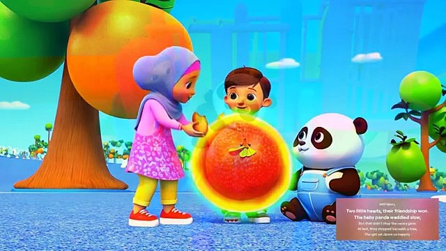 Little Girl, Little Boy & Panda Nursery Rhymes And Baby Songs Kids Cartoonish Animal Song