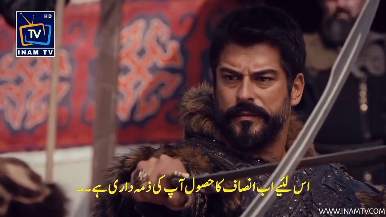 ظالم پہ رحم کرنا مظلوموں کے ساتھ غداری ہے عثمان بے نے اولجائے کا کام تمام کرکے اس سے بدلہ لیا اور ساتھ میں یعقوب بے اور ابرہیم بے کو اپنی سر زمین چھوڑ دینے کا بول دیا