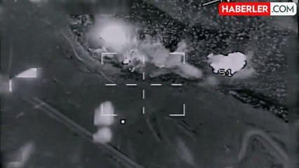 Kuzey Irak'ta gerçekleştirilen hava harekatlarında terör örgütüne ağır darbe