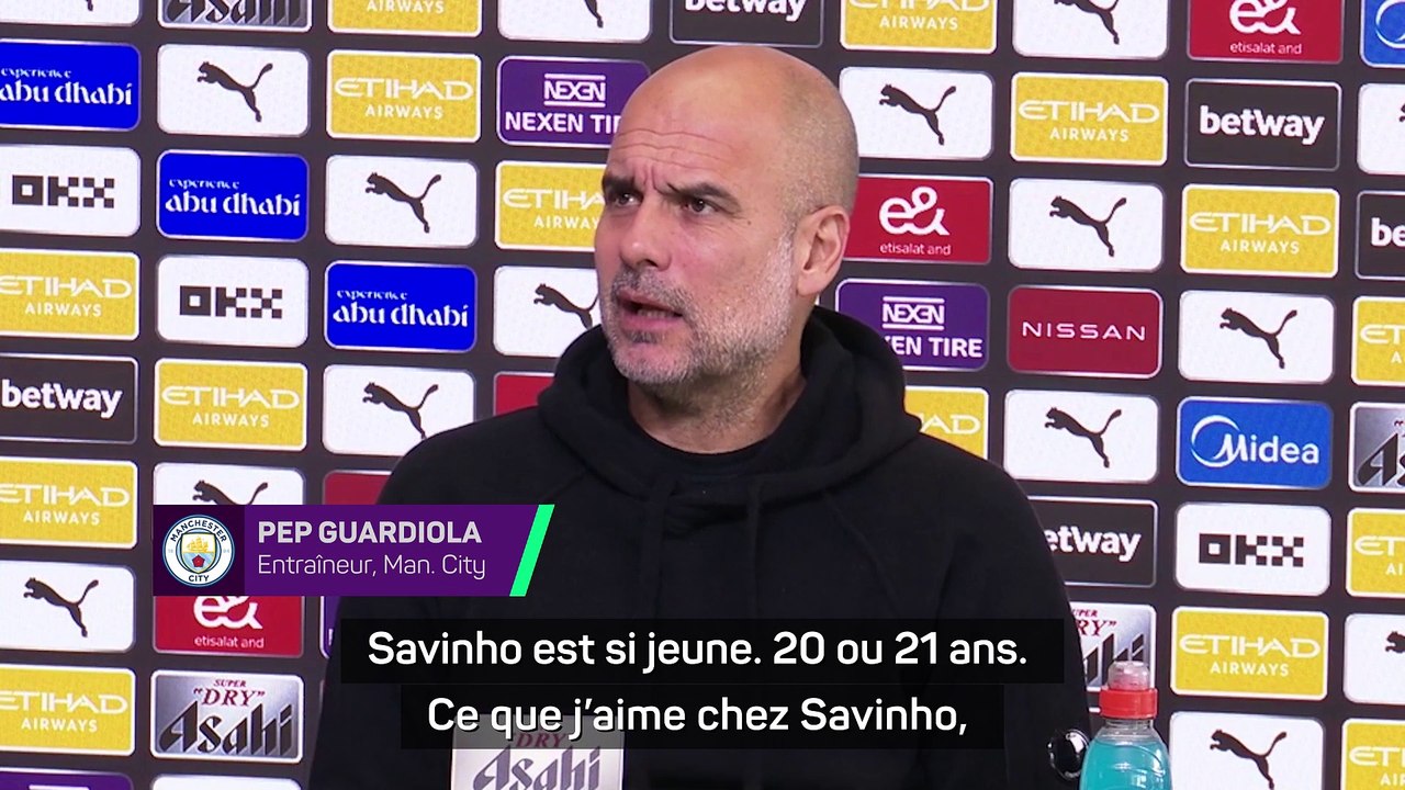Guardiola : "Savinho est là pour devenir un grand joueur"