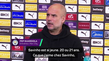 Guardiola : "Savinho est là pour devenir un grand joueur"