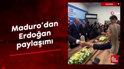 Venezuela Devlet Başkanı Maduro'dan, Erdoğan paylaşımı