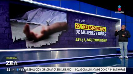 De 2015 a 2022 se registraron 27 mil 133 asesinatos de mujeres y niñas en México