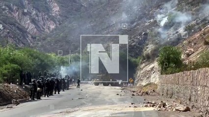 Policía trabaja para despejar la ruta al occidente en Parotani 🚧