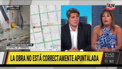 Derrumbe y susto en Caballito: colapsó una obra en construcción y se cayó el techo de una pileta infantil