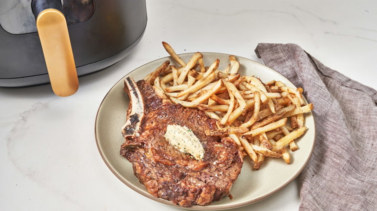 How to Make Air Fryer Steak Frites video Dailymotion