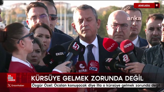 Özgür Özel: Öcalan konuşacak diye illa o kürsüye gelmek zorunda değil