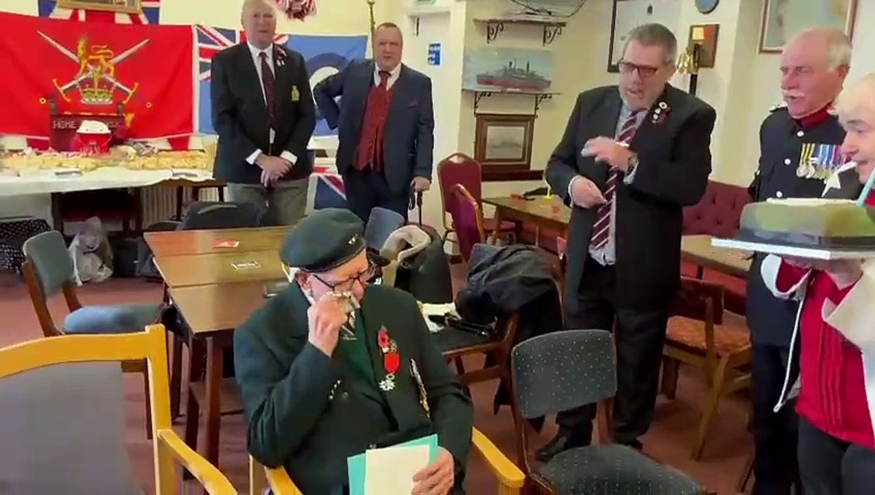 Sheffield WW2 hero Ken Joel celebrates his 100th birthday with a surprise party