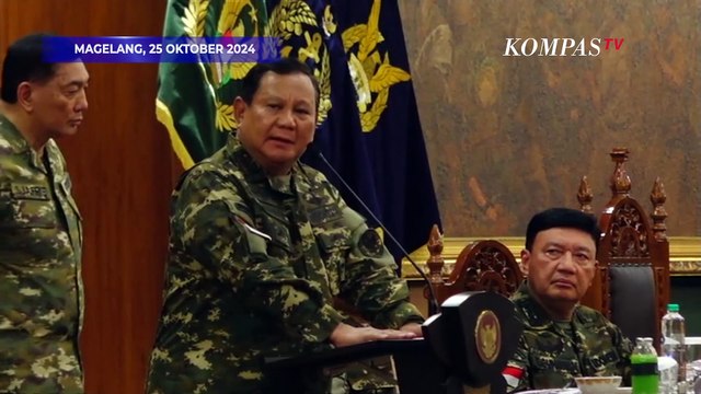 [FULL] Sambutan Prabowo di Gala Dinner Bersama Kabinet Merah Putih dan Taruna Akmil Magelang