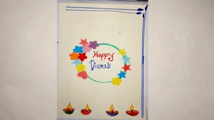 DIY Diwali gift card making at home