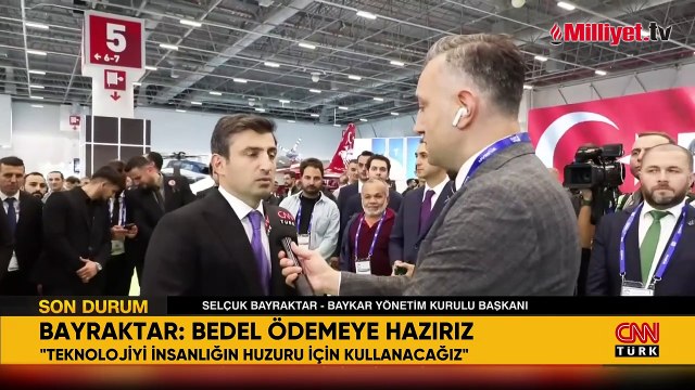 Baykar Yönetim Kurulu Başkanı Selçuk Bayraktar: Bedel ödemeye hazırız