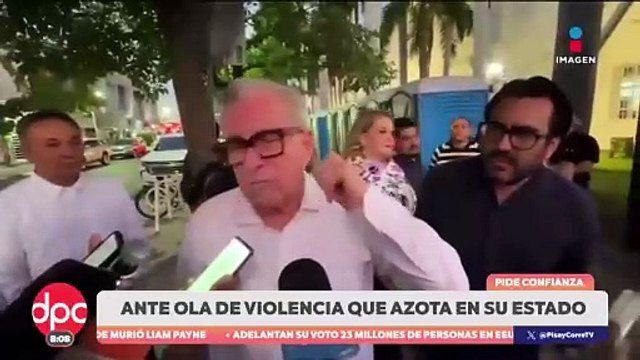Ante la ola de violencia que se vive en Culiacán, Rubén Rocha pide que confíen en él