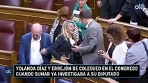 Yolanda Díaz y Errejón de colegueo en el Congreso cuando Sumar ya investigaba a su diputado