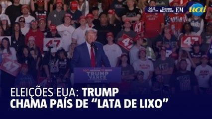 Trump chama EUA de ‘lata de lixo’, Harris faz comício com Obama e Springsteen
