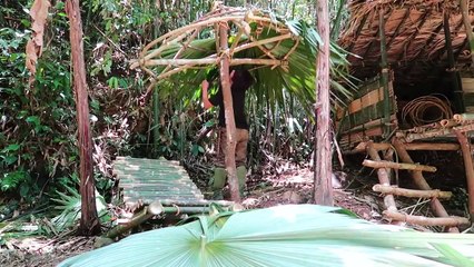 EP.49 - Construir meu resort construir cabanas e fazer mesas de bambu