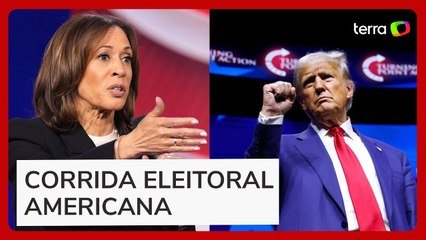 Kamala e Trump têm 'empate raro' com 48% das intenções de voto cada, diz New York Times