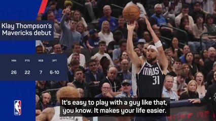 Thompson will cherish Mavericks debut for life