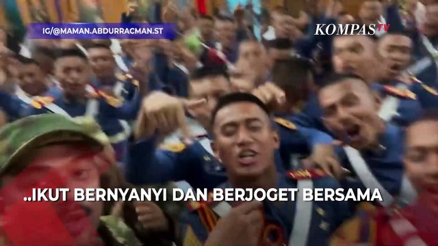 Goyang Bareng! Menteri Prabowo dan Taruna Akmil Nyanyi Koyo Jogja Istimewa Usai Makan Malam