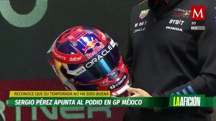 Checo Pérez apunta al podio en GP México, reconoce que su temporada no ha sido buena