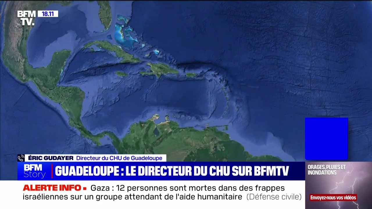 Coupure d'électricité en Guadeloupe: "On est passé sur groupe électrogène", indique Éric Gudayer (directeur du CHU de Guadeloupe)