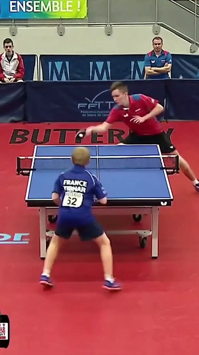 Felix Lebrun à 12 ans, si jeune et déjà si talentueux au Ping-pong