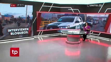 La Policía gasifica a grupos que, con dinamita, intentan evitar que se levante el bloqueo en Parotani