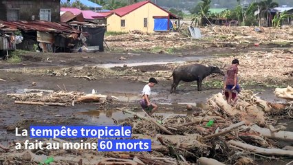 Philippines: des villes submergées par la tempête Trami, le bilan porté à plus de 60 morts