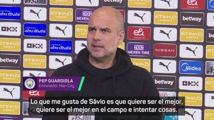 Guardiola: "Savinho me gusta porque quiere ser el mejor"