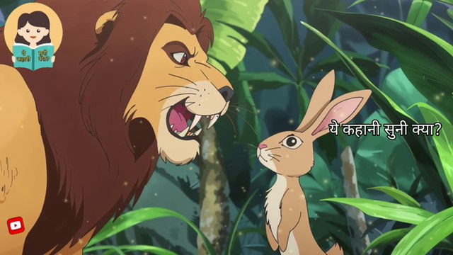 The Foolish Lion and the Clever Rabbit. MORAL STORY.