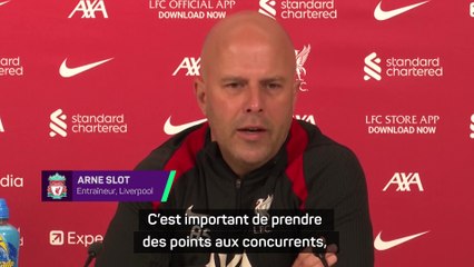 Slot : "Contre Arsenal, ça compte toujours !"