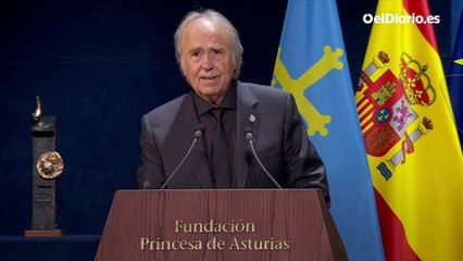 Discurso íntegro de Joan Manuel Serrat en los Premios Princesa de Asturias