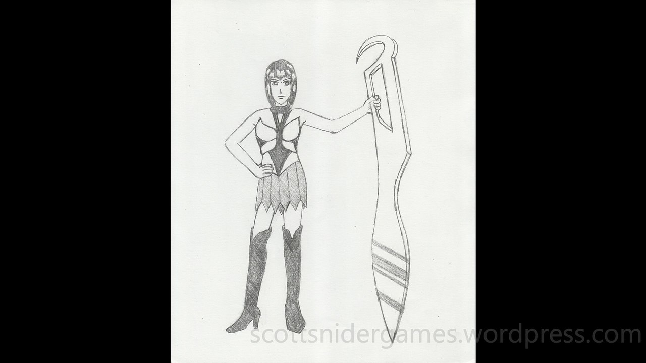 Female Warrior Pencil Sketch Video #1 (10-25-2024)