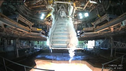 Artemis Moon Rocket Engine Testing At Stennis Space Center
