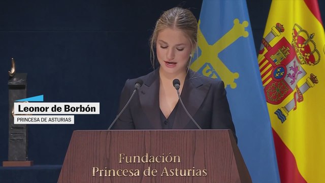 El discurso de Leonor de Borbón hacia los distinguidos en los Princesa de Asturias