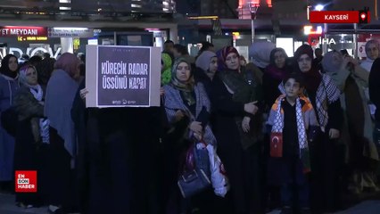 Kayseri'de vatandaşlar terörü lanetledi