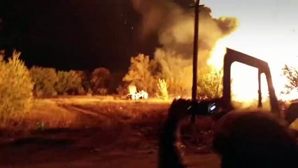 Escaparam à morte por pouco: "rocket" russo atravessou-lhes a sala