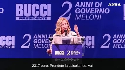 Meloni: "Altro che tagli alla sanita', la sinistra usi la calcolatrice"