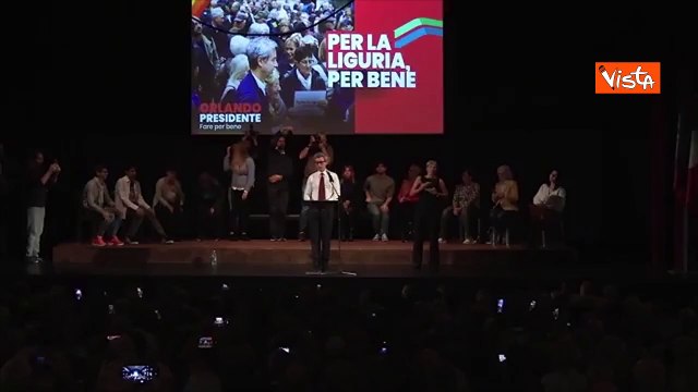 Regionali Liguria, Orlando a sostenitori: Vi voglio bene, sar? privilegio governare questa regione