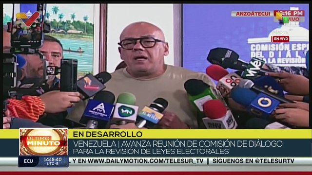 Jorge Rodríguez, pdte. De la Asamblea Nacional ofreció declaraciones acerca de las leyes electorales
