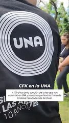 Cristina Kirchner visito la Universidad Nacional de las Artes