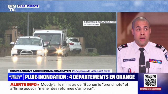 Intempéries: quatre départements désormais placés en vigilance orange