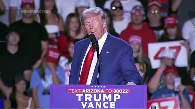 Trump says the U.S. has become 'Garbage can for the world' as he campaigns in Arizona