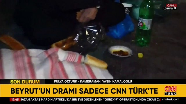 BEYRUT DRAMI CNN TÜRK'TE: Savaşın acı yüzü! Soğukta dışarıdalar...