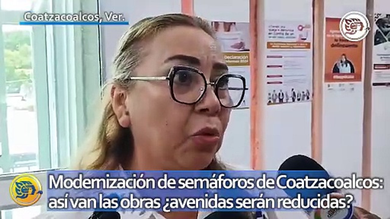 Modernización de semáforos de Coatzacoalcos: así van las obras ¿avenidas serán reducidas?