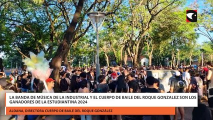 La banda de música de la Industrial y el Cuerpo de Baile del Roque Gonzalez son los ganadores de la Estudiantina 2024