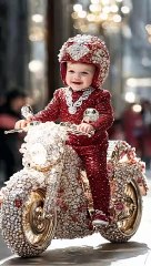 Baby Moto Fashion Show #cute #fashion #baby #AI #Runway #fyp #viral  #赤ちゃん#かわいい #kawaii #베이비패션쇼#fashionshow #catwalk#moto